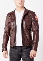Star Wars Rebel Alliance Brown Leather Jacket