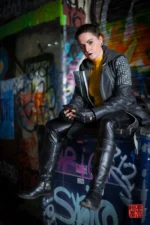 Negasonic Teenage Warhead Black Leather Coat