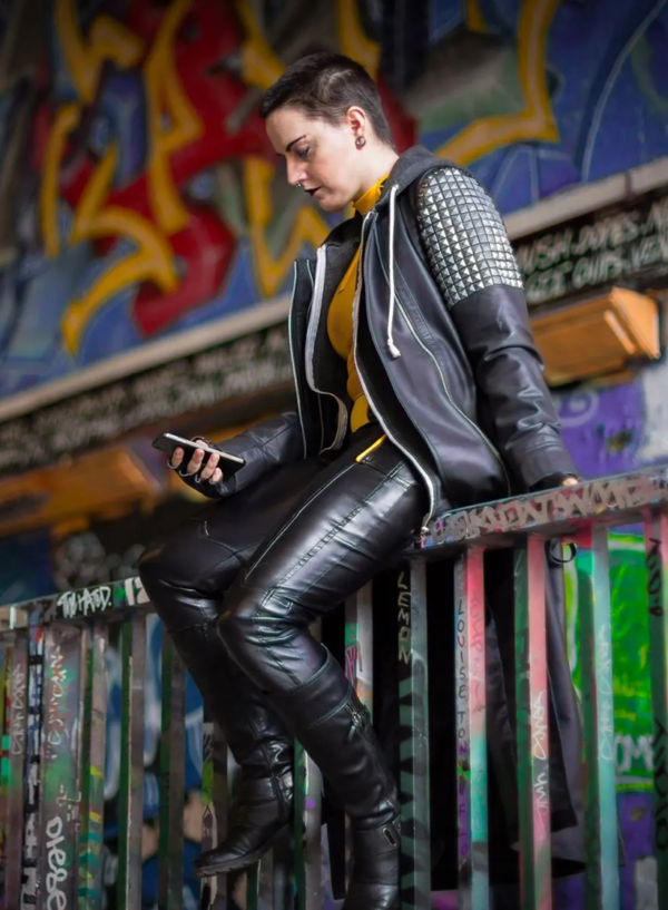 Negasonic Teenage Warhead Black Leather Coat