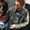 Robert Pattinson Black Leather Jacket
