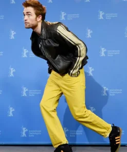 Robert Pattinson Black Leather Jacket