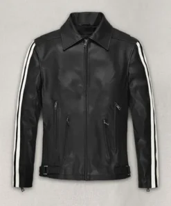 Robert Pattinson Black Leather Jacket