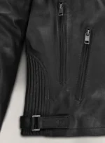 Robert Pattinson Black Leather Jacket