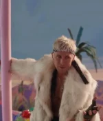 Ryan Gosling Barbie White Fur Coat