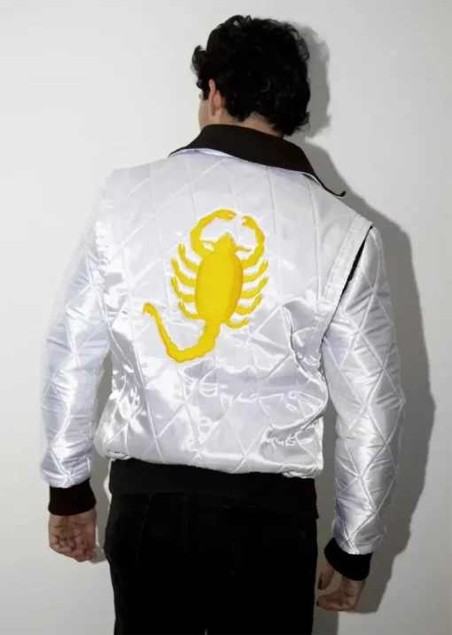 Ryan Gosling Drive Scorpion White Jacket