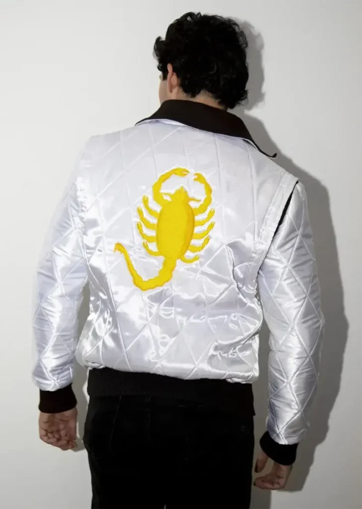 Ryan Gosling Drive Scorpion White Jacket
