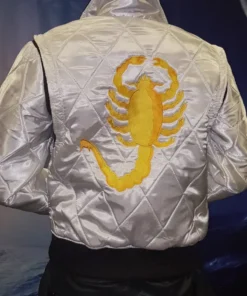 Ryan Gosling Drive Scorpion White Jacket