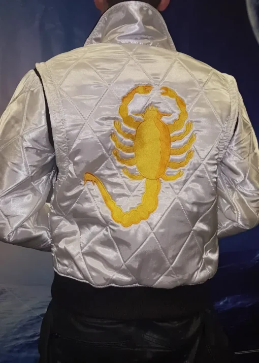Ryan Gosling Drive Scorpion White Jacket
