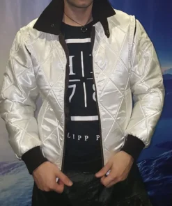 Ryan Gosling Drive Scorpion White Jacket
