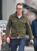 Ryan Reynolds Green Leather Jacket