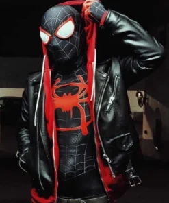 Spider Man Across The Spider-verse Miles Morales Black Jacket