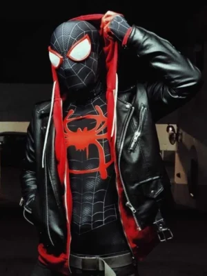 Spider Man Across The Spider-verse Miles Morales Black Jacket