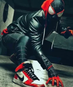 Spider Man Across The Spider-verse Miles Morales Black Jacket2