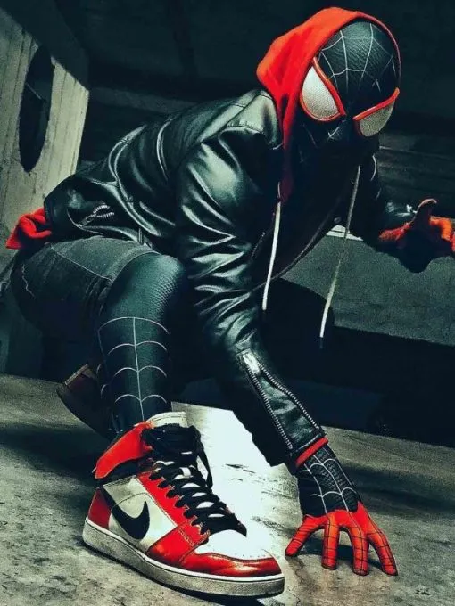 Spider Man Across The Spider-verse Miles Morales Black Jacket2