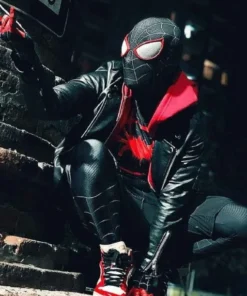 Spider Man Across The Spider-verse Miles Morales Black Jacket3
