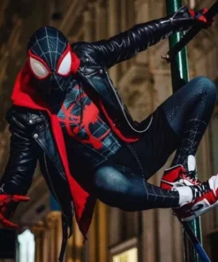 Spider Man Across The Spider-verse Miles Morales Black Jacket4