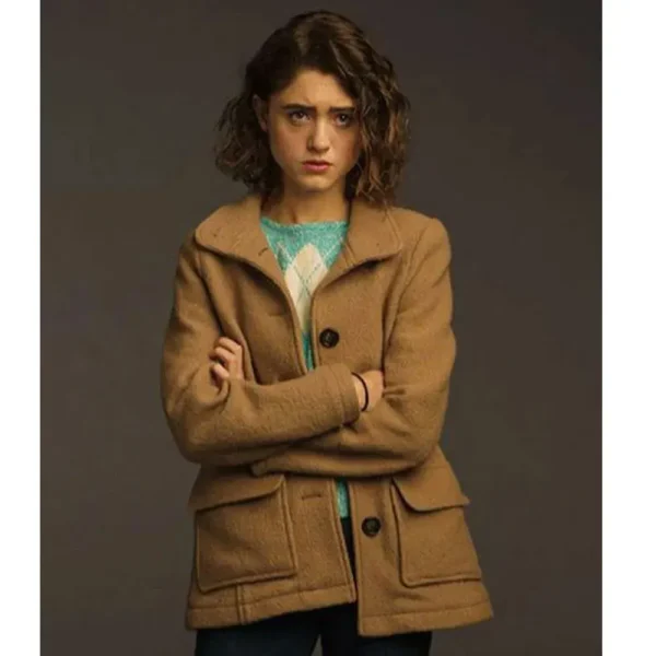 Stranger Things S03 Nancy Wheeler Brown Coat