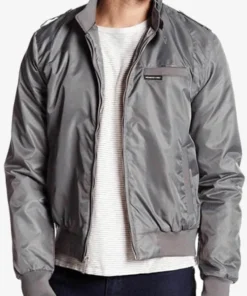 Stranger Things Steve Harrington Grey Bomber Jacket