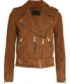 Superman & Lois Samantha Di Francesco Suede Jacket2
