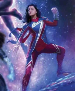 The Marvels 2023 Iman Vellani Leather Jacket