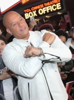 Vin Diesel White Leather Jacket