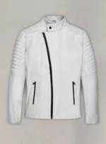 Vin Diesel White Leather Jacket