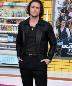 Aaron Taylor Johnson Leather Jacket