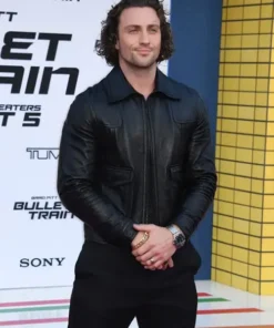 Aaron Taylor Johnson Leather Jacket