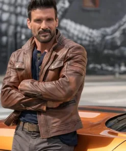 Frank Grillo Boss Level Leather Jacket