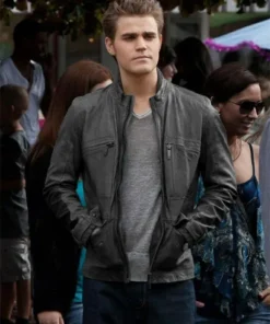 Paul Wesley Vampire Diaries Leather Jacket