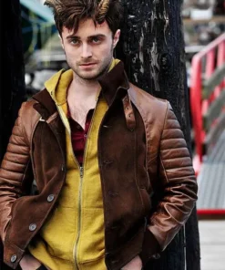 Daniel Radcliff Horns Leather Jacket