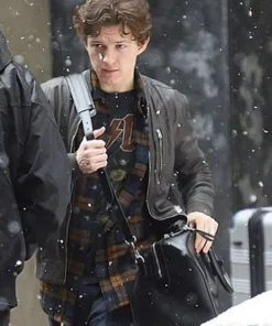 Tom Holland Leather Jacket