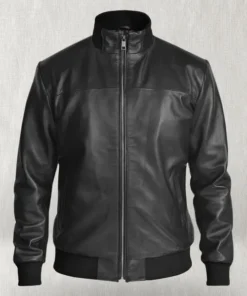 Richard Madden Black Leather Jacket