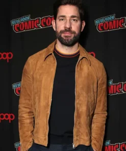 John Krasinski Suede Jacket