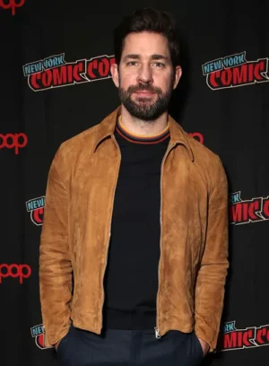 John Krasinski Suede Jacket