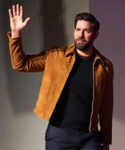 John Krasinski Suede Jacket