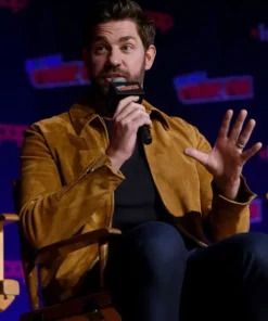 John Krasinski Suede Jacket