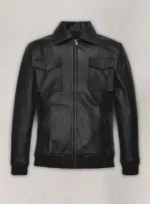 Robert Pattinson 2020 Paris Fashion Show Leather Jacket