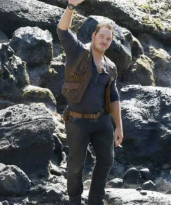 Chris Pratt Jurassic World Fallen Kingdom Leather Vest