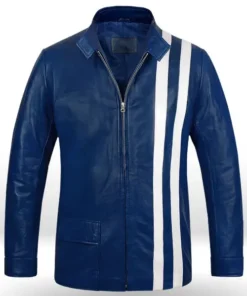 Elvis Presley Speedway Blue Leather Jacket