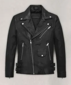 Nicholas Hoult Black Leather Jacket