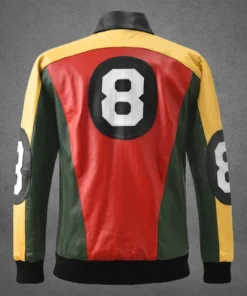Patrick Warburton 8 Ball Leather Jacket