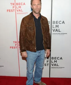 Aaron Eckhart Leather Jacket