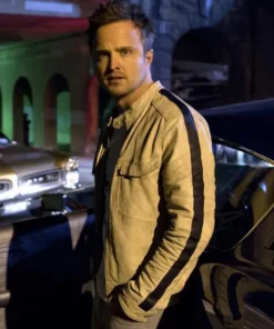 Aaron Paul Need For Speed Leather Jacket