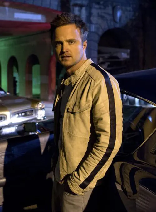 Aaron Paul Need For Speed Leather Jacket