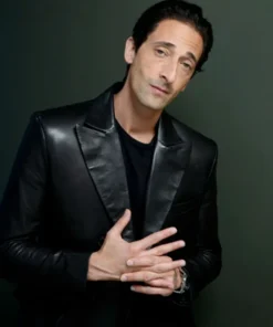 Adrien Brody Leather Blazer