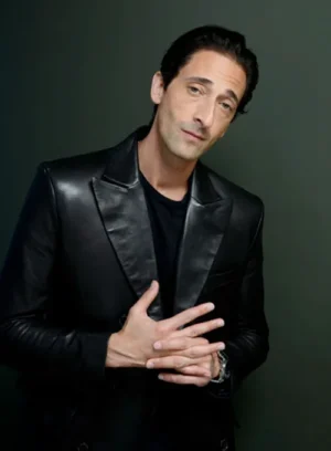 Adrien Brody Leather Blazer