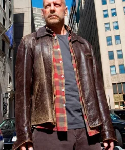 Bruce Willis Surrogates Leather Jacket