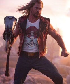 Chris Hemsworth Thor Love and Thunder Leather Vest