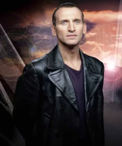 Christopher Eccleston Doctor Who Leather Peacoat